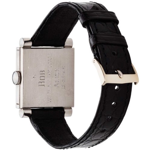 Patek Philippe stainless steel rectangular watch ref. 1485A