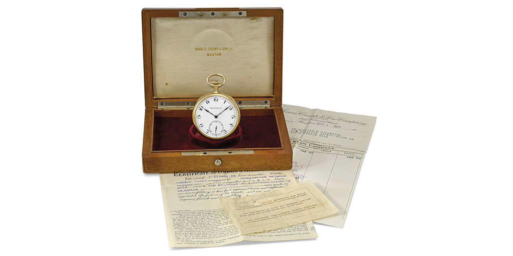 Signed Patek, Philippe & Cie., Geneva, Switzerland, Made for Shreve, Crump & Low Co., Boston, movement no. 177’460, case no. 405’482, manufactured in 1913