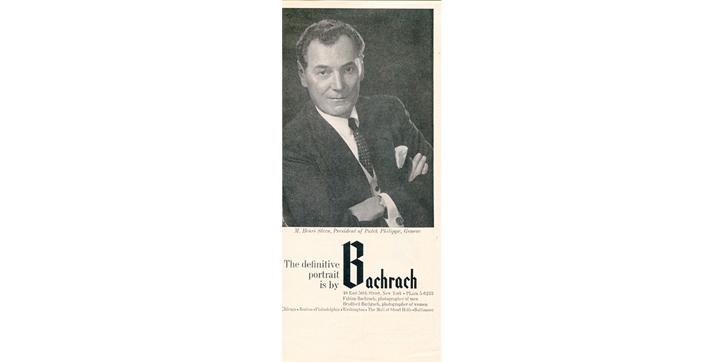 1960s advertisement featuring Henri Stern 