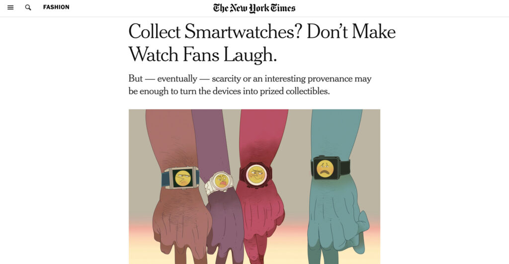 John comments on the collectability of smartwatches