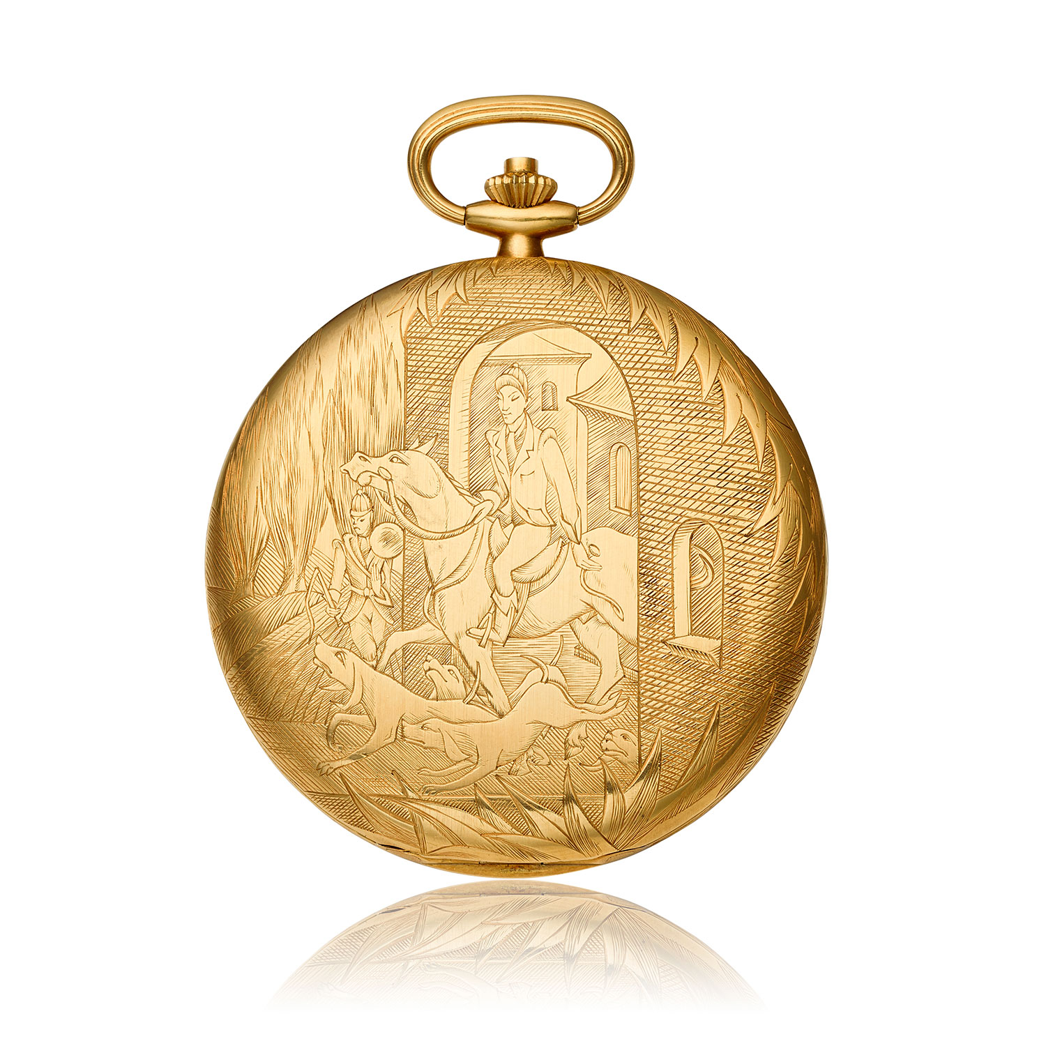 PATEK PHILIPPE HUNTER CASE POCKET WATCH "CHASSE A COURRE”, REF. 823J