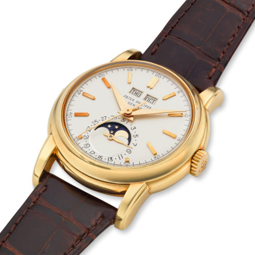 Patek Philippe rare perpetual calendar wristwatch ref. 2438-1