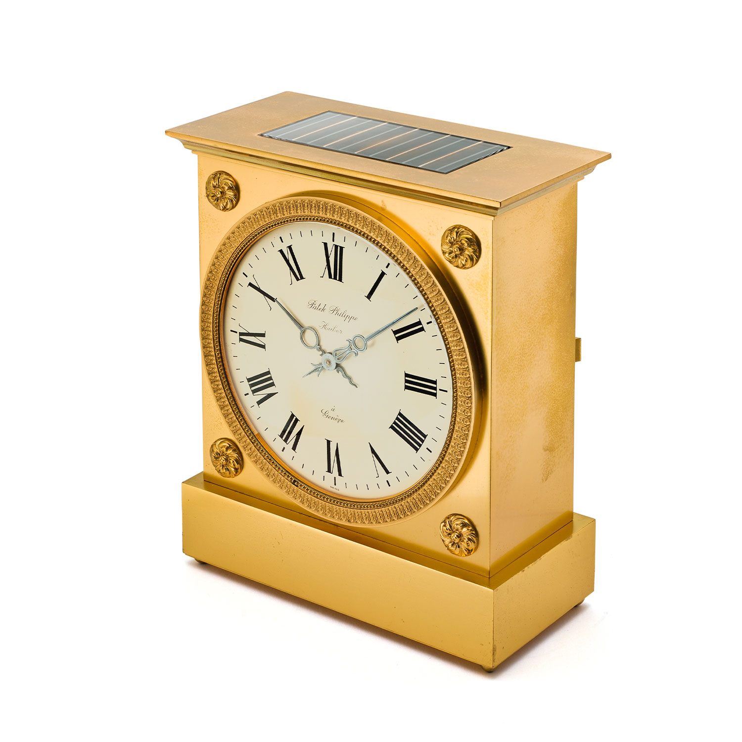 PATEK PHILIPPE GILDED BRASS SOLAR DESK CLOCK - Collectability