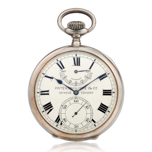 A MASSIVE PATEK PHILIPPE SILVER UP-DOWN INDICATOR OBSERVATORY CHRONOMETER