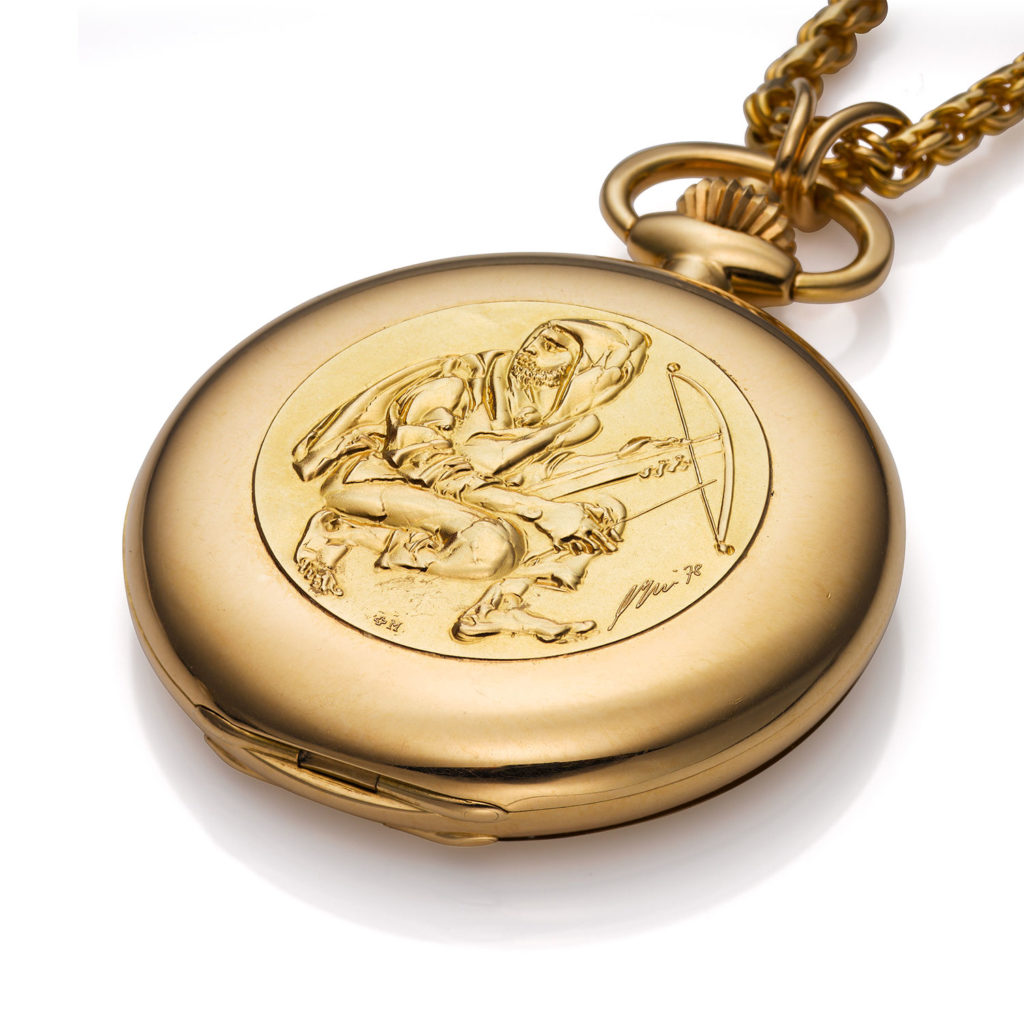 Patek Philippe limited edition ladies hunter case pendant watch with chain ref. 897