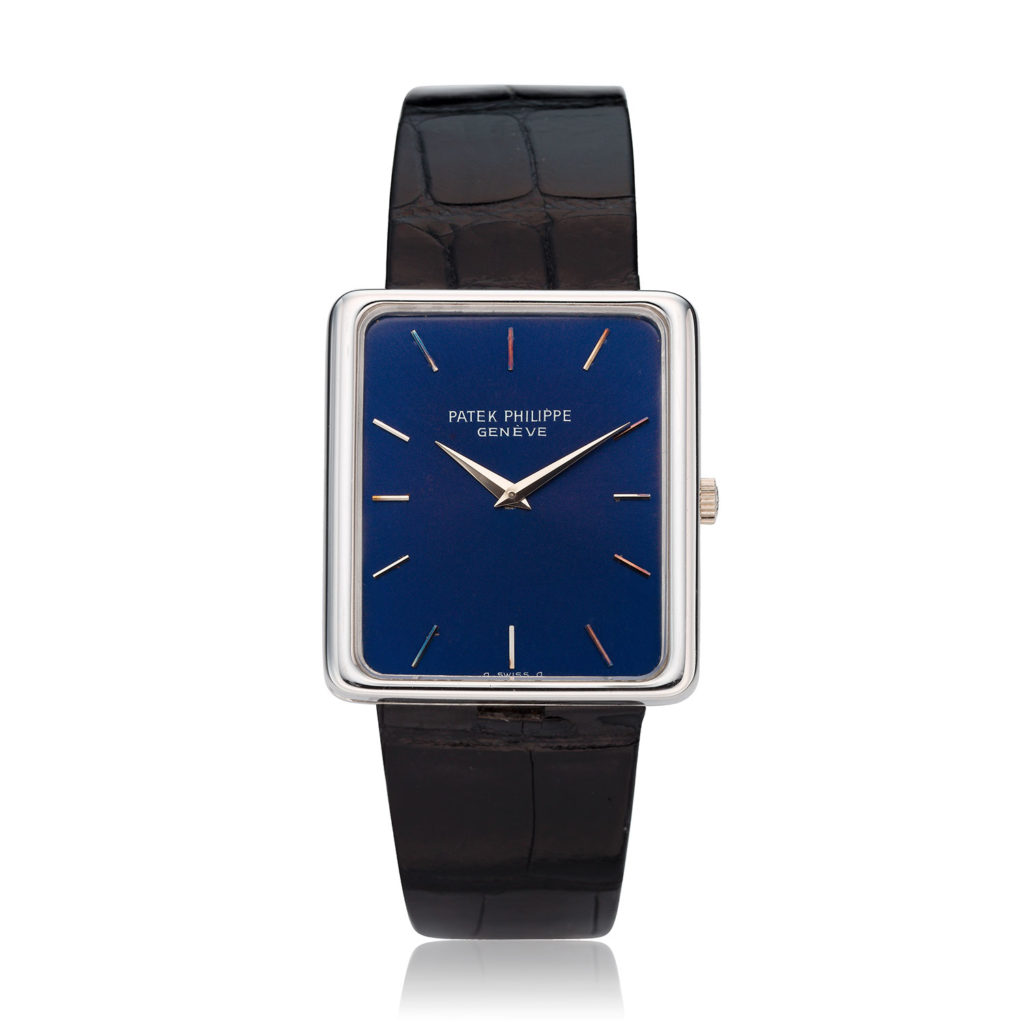 PATEK PHILIPPE WHITE GOLD RECTANGULAR WATCH REF. 3599G - Collectability