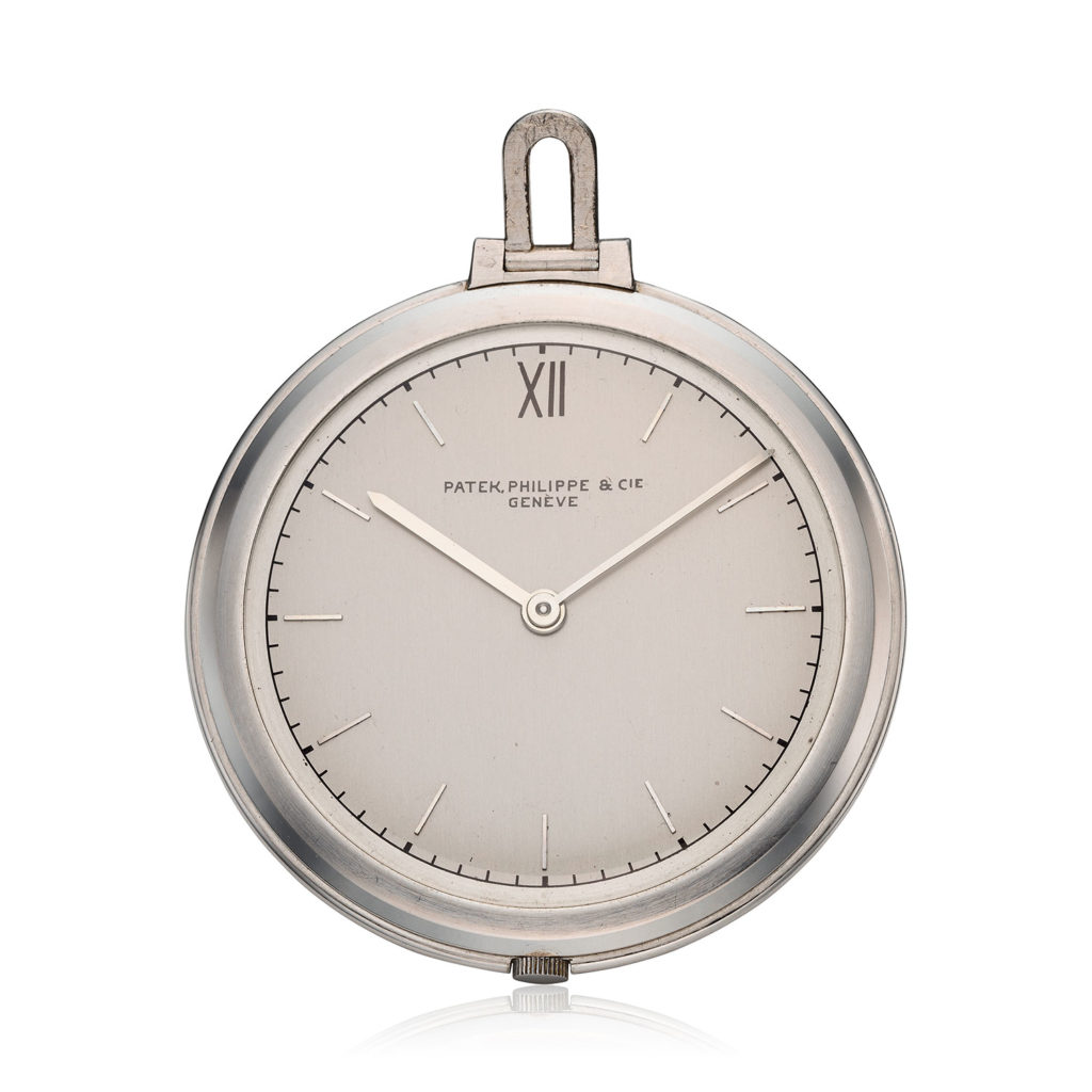PATEK PHILIPPE PLATINUM ULTRA THIN POCKET WATCH