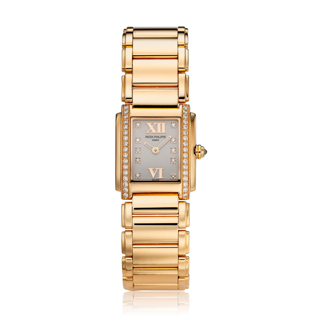 PATEK PHILIPPE ROSE GOLD AND DIAMOND LADIES TWENTY~4, REF. 4908/11R