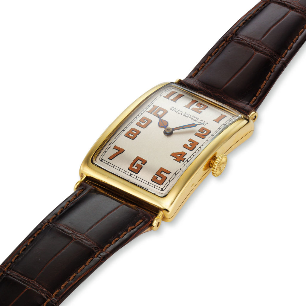 PATEK PHILIPPE YELLOW GOLD RECTANGULAR REF. 10