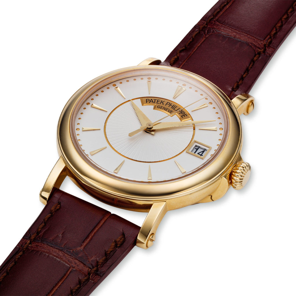 PATEK PHILIPPE YELLOW GOLD OFFICER'S SELF-WINDING CALATRAVA