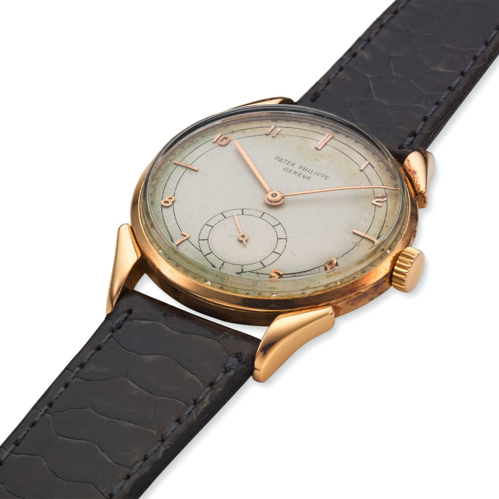 PATEK PHILIPPE ROSE GOLD TIME ONLY WITH UNUSUAL LUGS, REF. 1582R