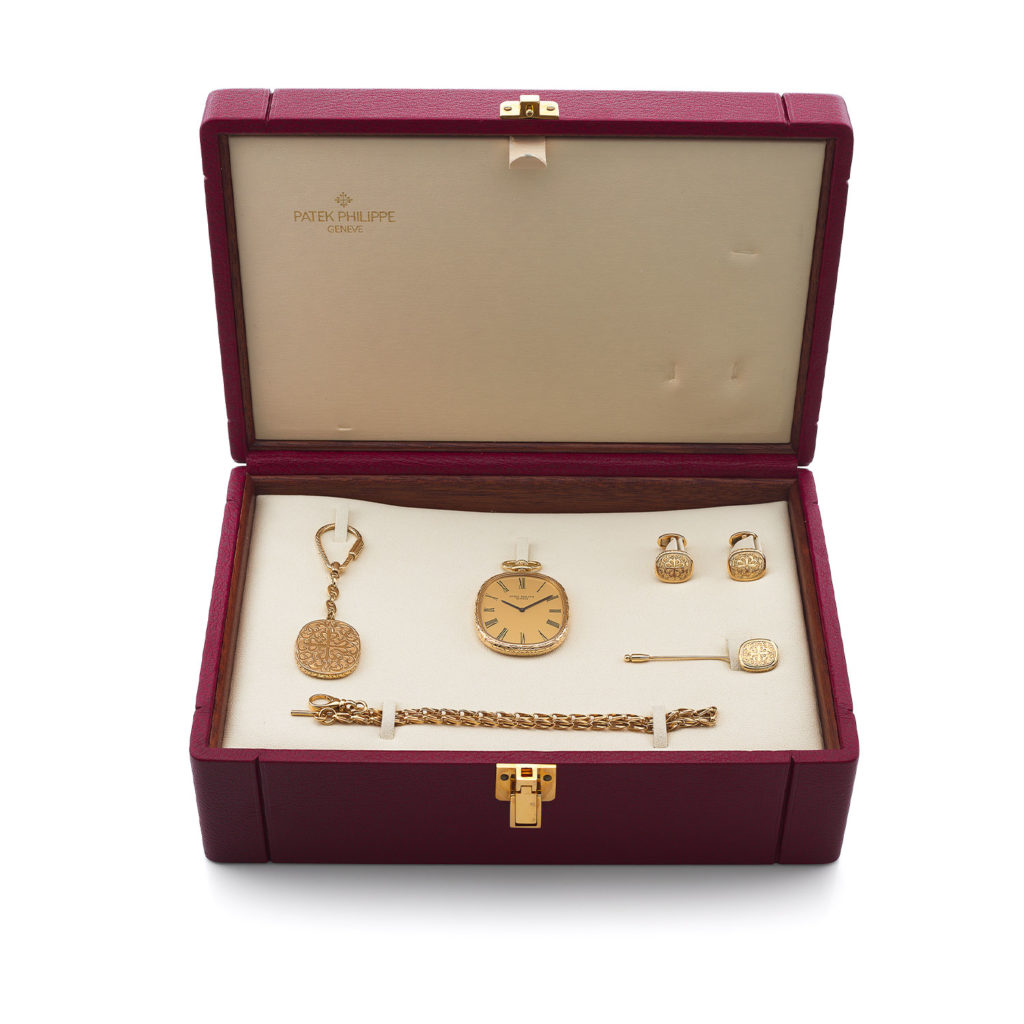 PATEK PHILIPPE ENGRAVED ELLIPSE SET, REF. 874J
