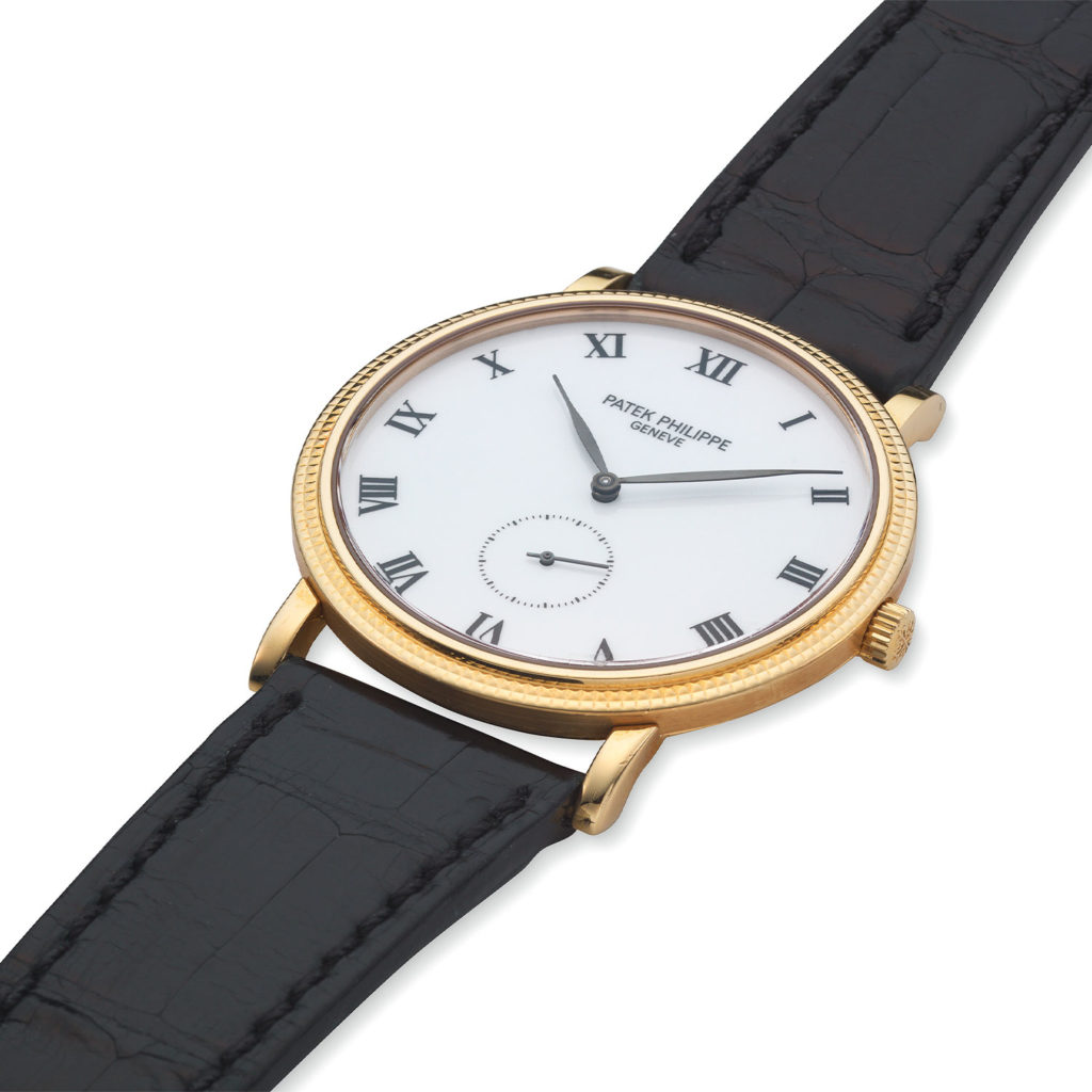 PATEK PHILIPPE YELLOW GOLD MANUAL HOBNAIL CALATRAVA, REF. 3919J