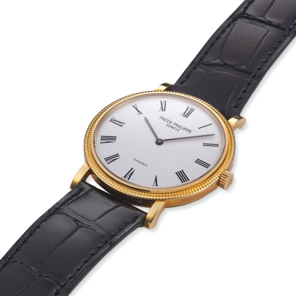 PATEK PHILIPPE YELLOW GOLD SELF-WINDING HOBNAIL CALATRAVA, REF. 5120J