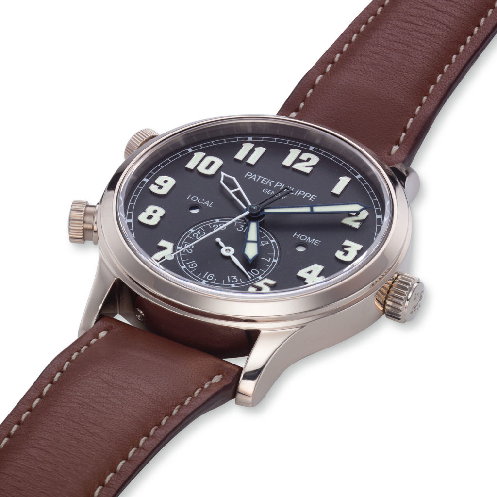 PATEK PHILIPPE WHITE GOLD PILOT TRAVEL TIME