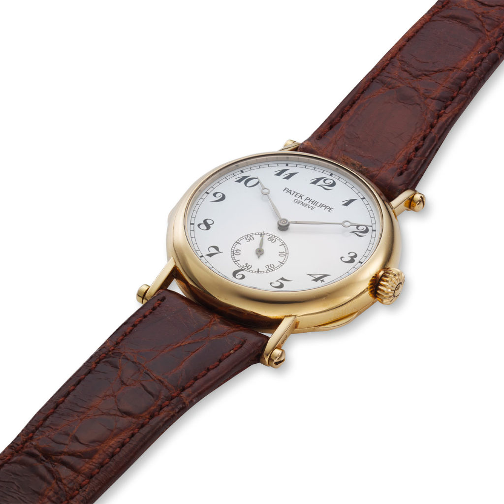 PATEK PHILIPPE YELLOW GOLD OFFICER ANNIVERSARY WATCH