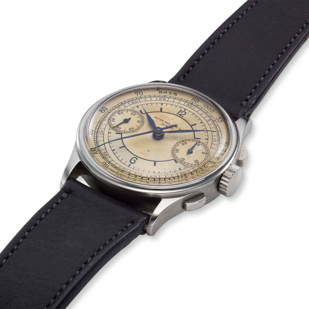 PATEK PHILIPPE STEEL SECTOR DIAL REF. 130A