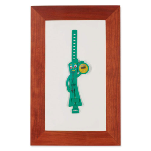 A GUMBY WATCH SIGNED BY ANDY WARHOL