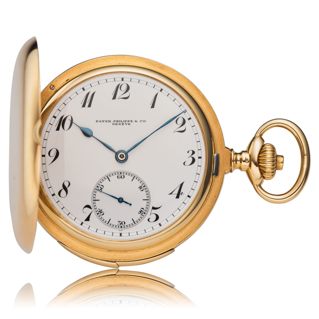 PATEK PHILIPPE MINUTE REPEATING HUNTING CASE POCKET WATCH