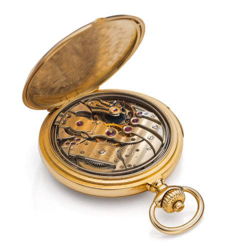 PATEK PHILIPPE MINUTE REPEATING HUNTING CASE POCKET WATCH