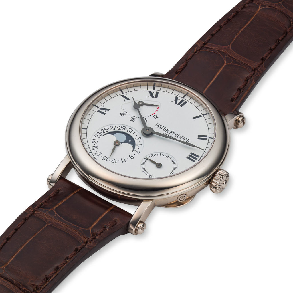 PATEK PHILIPPE WHITE GOLD MOONPHASE POWER RESERVE, REF. 5054G