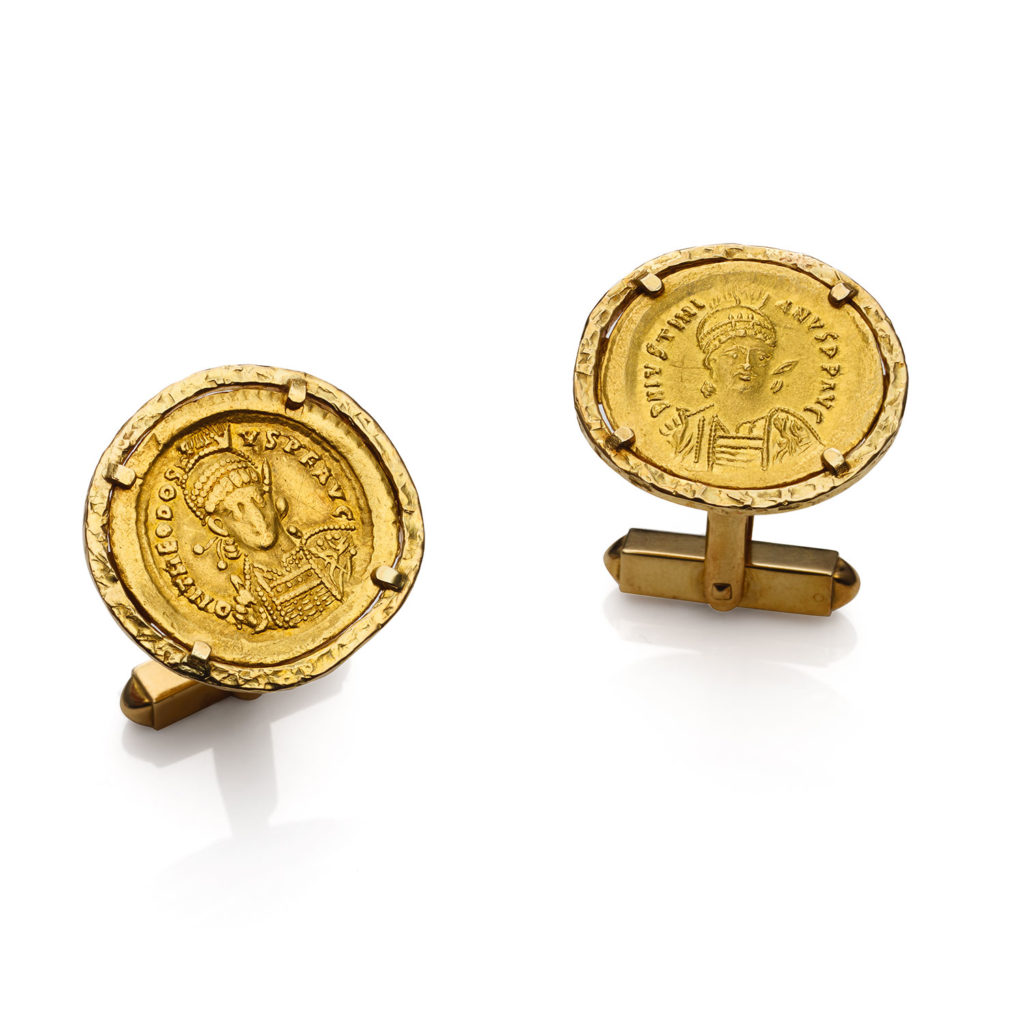 PATEK PHILIPPE ANCIENT COIN CUFFLINKS