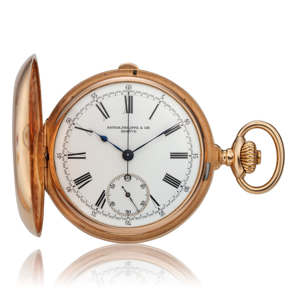 PATEK PHILIPPE HUNTING CASE CHRONOGRAPH POCKET WATCH