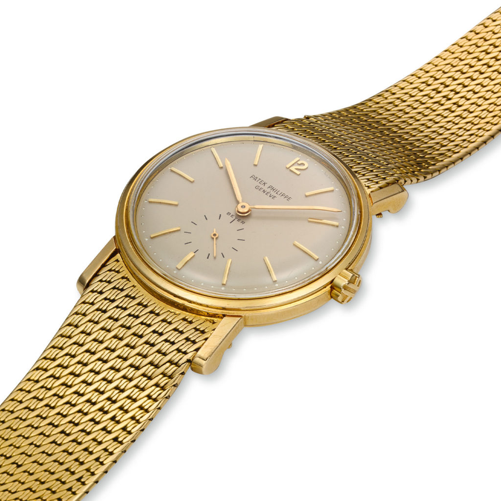 PATEK PHILIPPE YELLOW GOLD BRACELET WATCH REF. 2584J