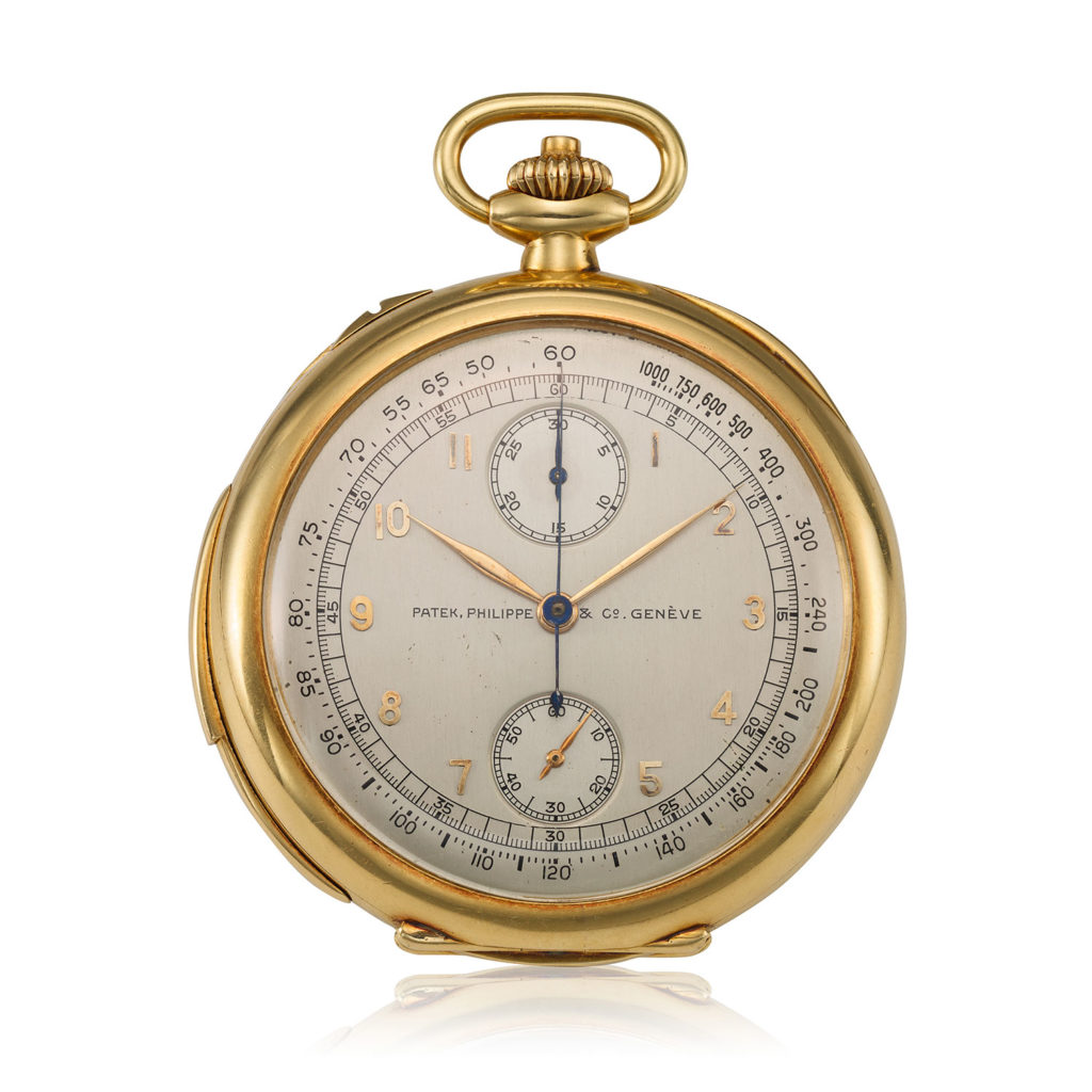 PATEK PHILIPPE MINUTE REPEATING CHRONOGRAPH POCKET WATCH