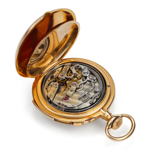 PATEK PHILIPPE FIVE MINUTE REPEATING SPLIT SECONDS CHRONOGRAPH POCKET WATCH