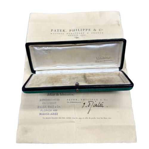 PATEK PHILIPPE YELLOW GOLD TIME ONLY WITH ORIGINAL BOX AND CERT, REF. 592J