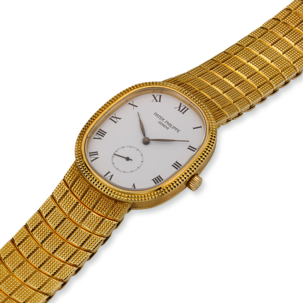 PATEK PHILIPPE HOBNAIL ELLIPSE BRACELET WATCH REF. 3987/10J