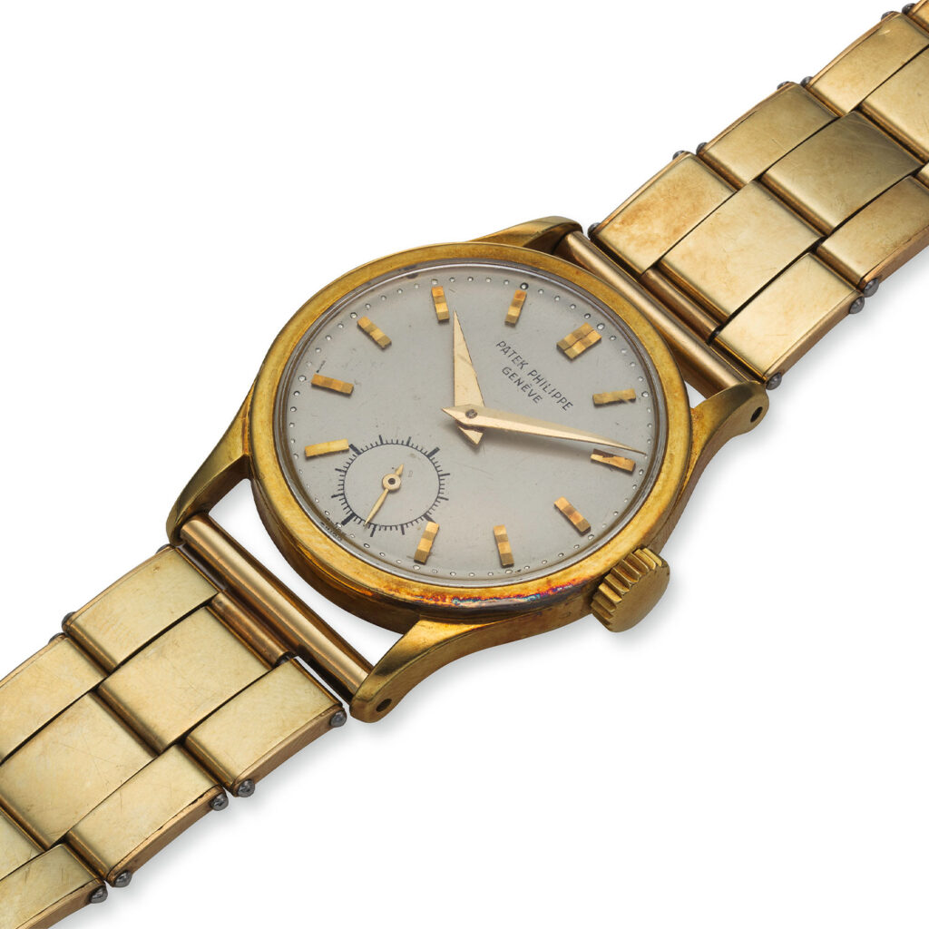 PATEK PHILIPPE YELLOW GOLD CALATRAVA, "THE MAINLINER", REF. 96J