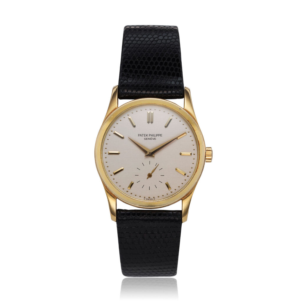 PATEK PHILIPPE YELLOW GOLD MANUAL CALATRAVA AND GOLDEN ELLIPSE DIAMOND FOLDING CLASP, REF. 3796J AND REF. 9610/1J