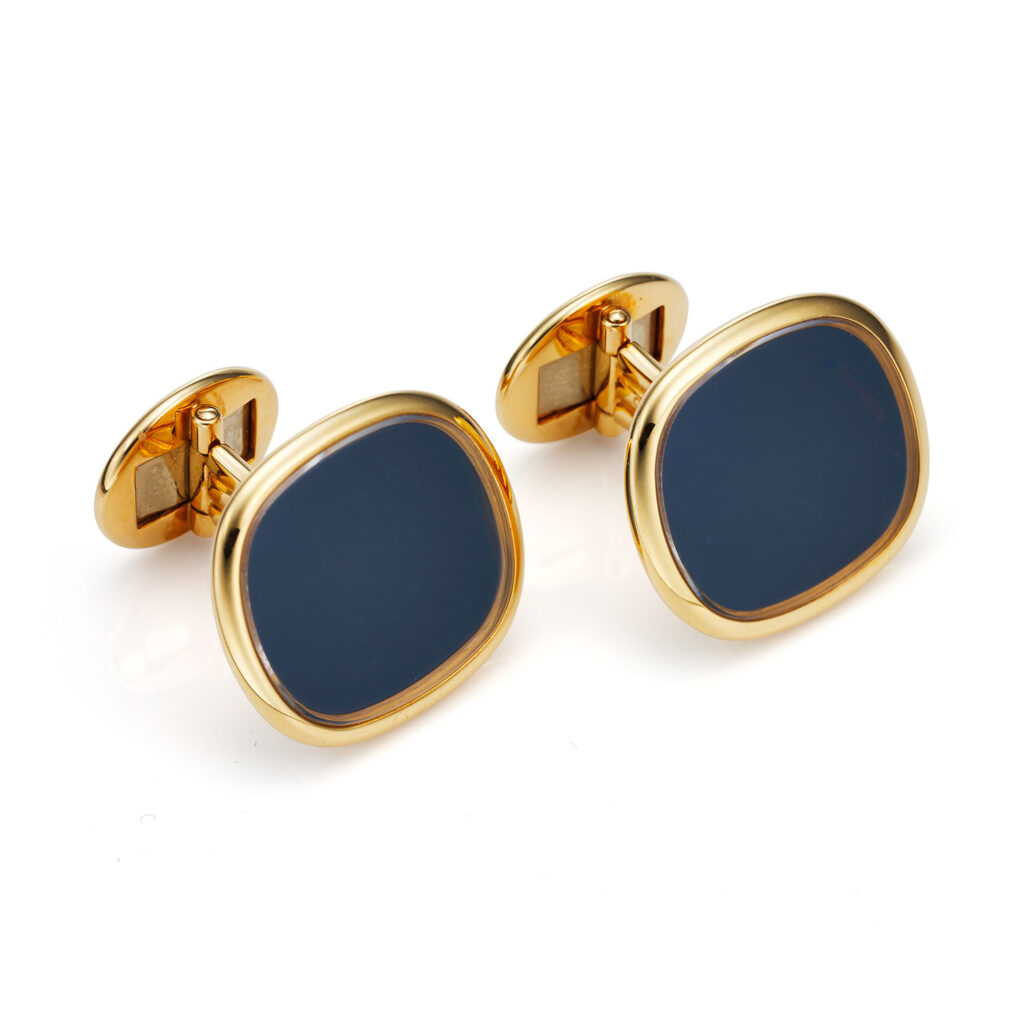 PATEK PHILIPPE YELLOW GOLD JUMBO ELLIPSE CUFFLINKS REF. 9002