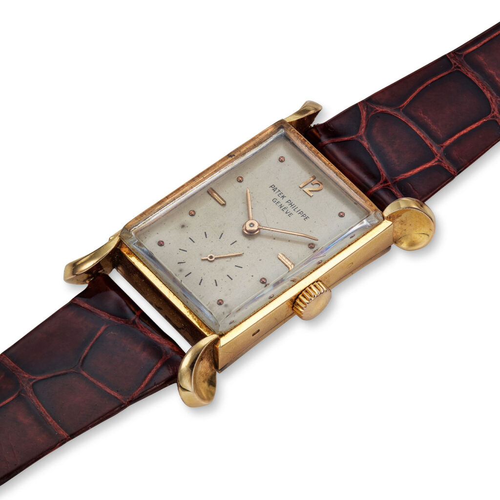 PATEK PHILIPPE ROSE GOLD RECTANGULAR  REF. 2414R