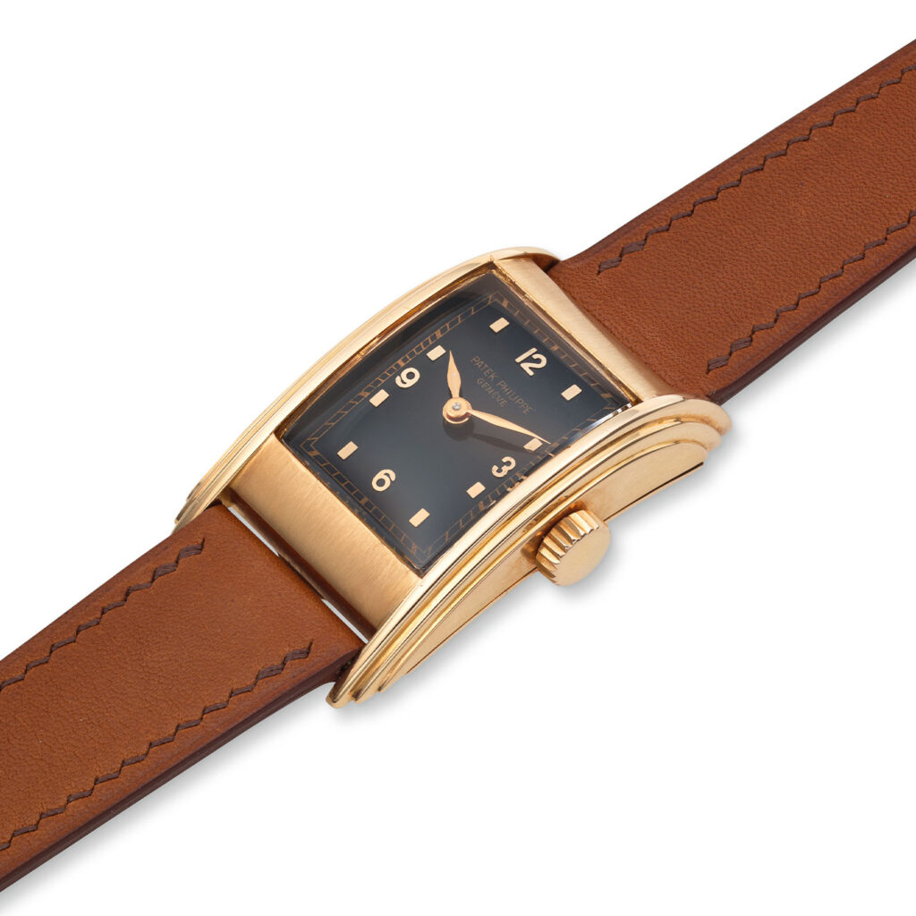 PATEK PHILIPPE ROSE GOLD ASYMMETRICAL DRIVERS WATCH REF. 524R