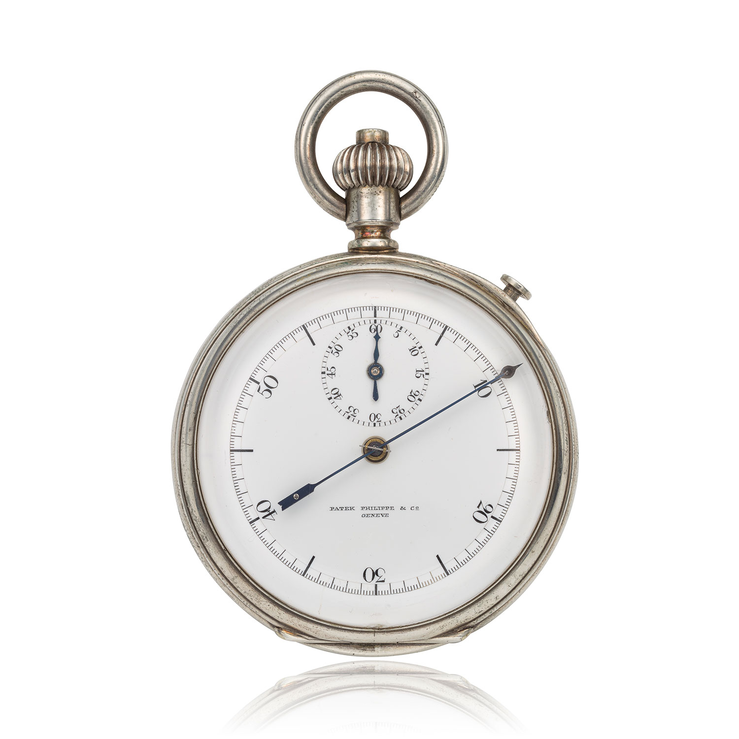 A PATEK PHILIPPE SILVER INKING CHRONOGRAPH Collectability