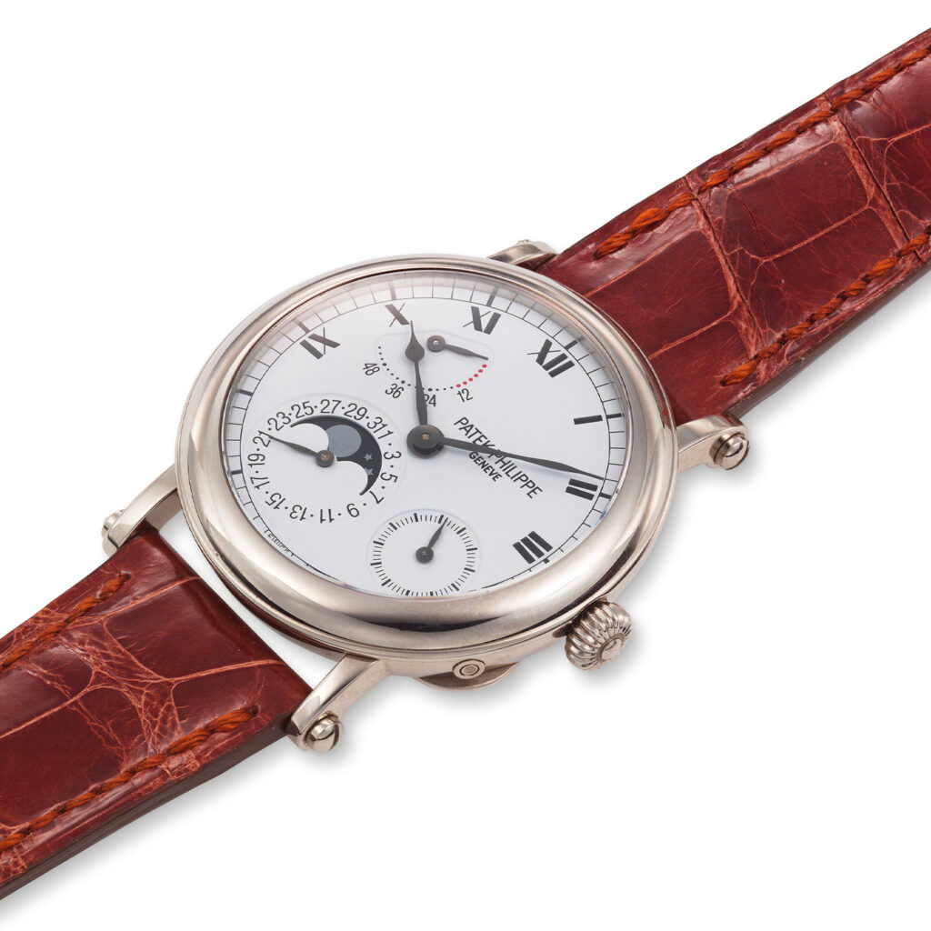 PATEK PHILIPPE WHITE GOLD MOONPHASE POWER RESERVE  REF. 5054G