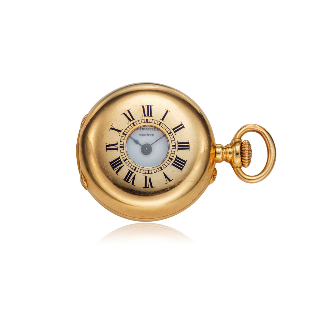 MINIATURE PATEK PHILIPPE HALF-HUNTER WATCH