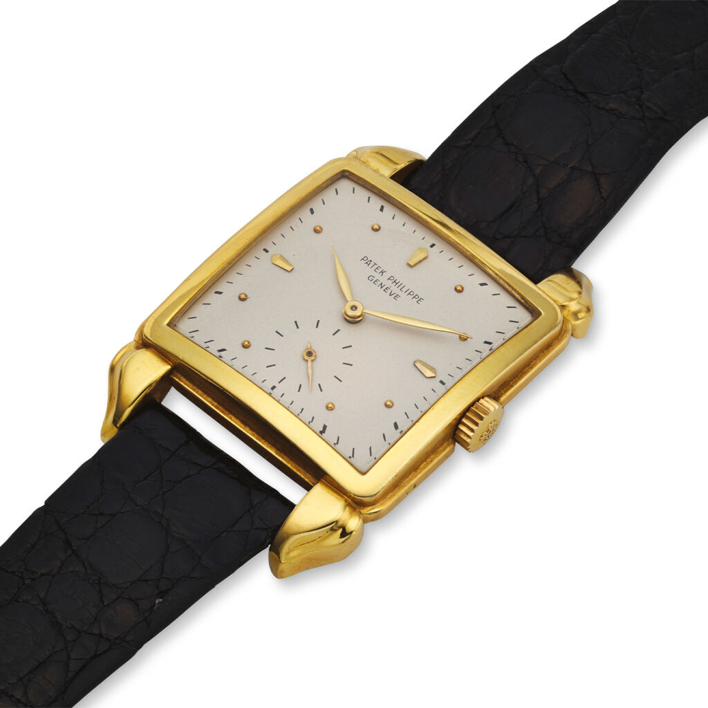 PATEK PHILIPPE YELLOW GOLD SQUARE WATCH REF. 2424J "BIG JIM"