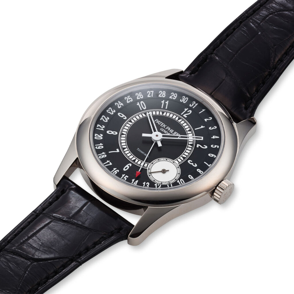 PATEK PHILIPPE WHITE GOLD SELF-WINDING CALATRAVA WITH TIFFANY & CO. SIGNATURE, REF. 6006G