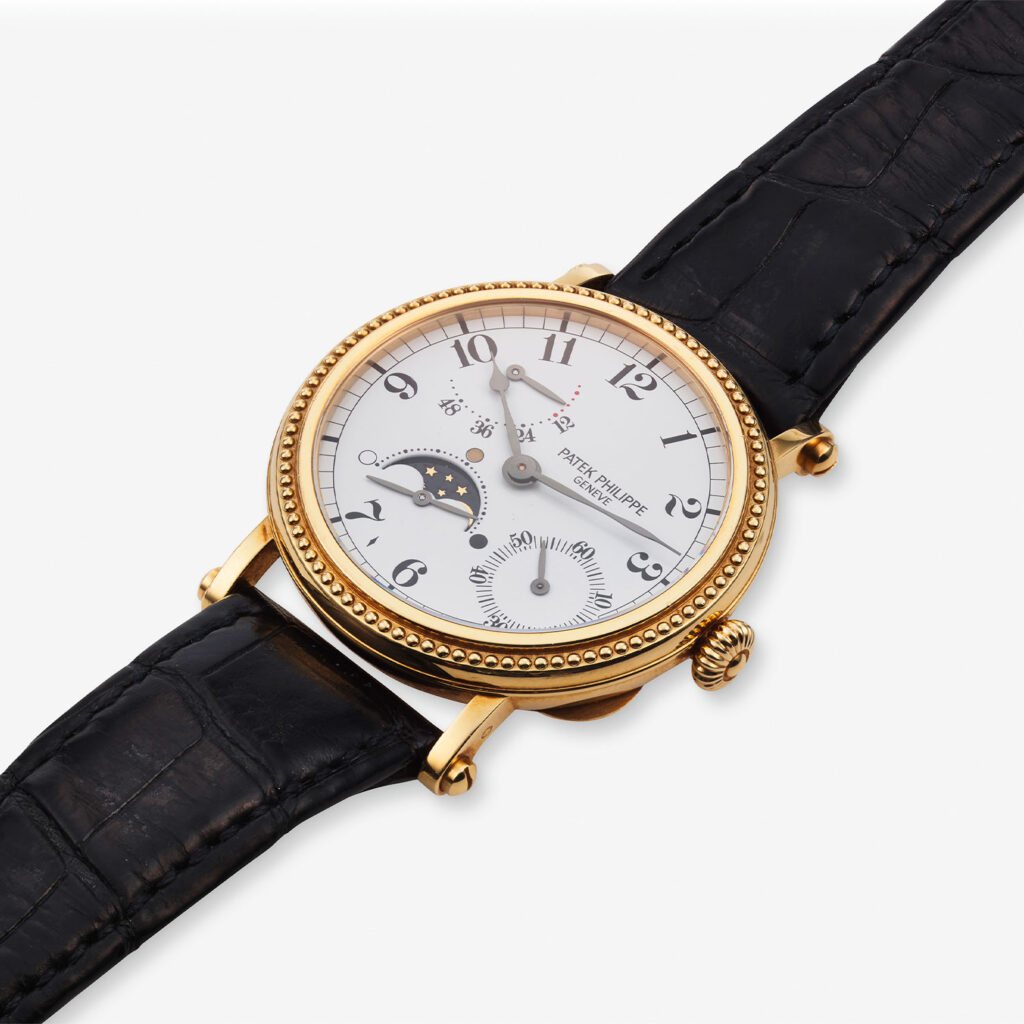 PATEK PHILIPPE YELLOW GOLD MOONPHASE POWER RESERVE, REF. 5015J