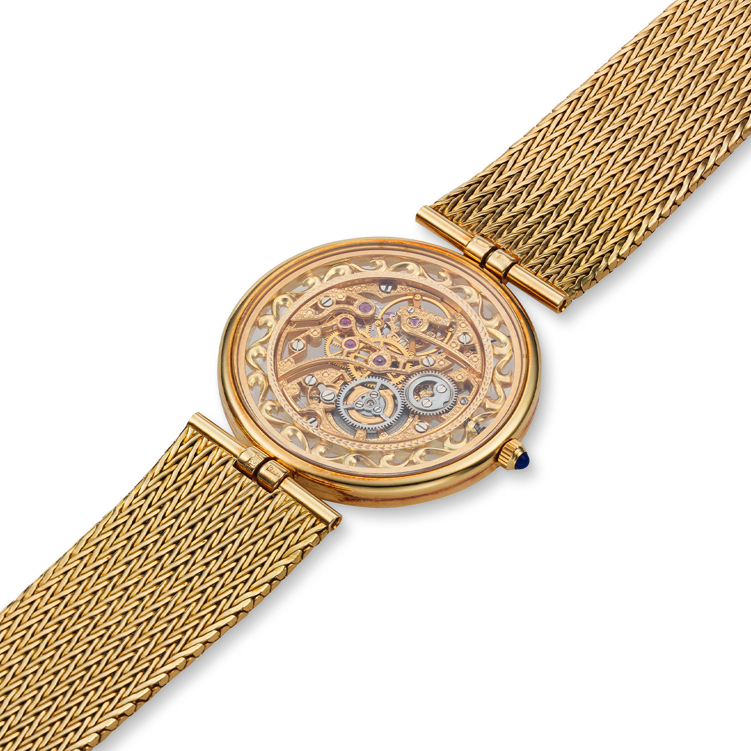 PATEK PHILIPPE GOLD MANUAL SKELETON BRACELET WATCH REF. 3883 3J Collectability