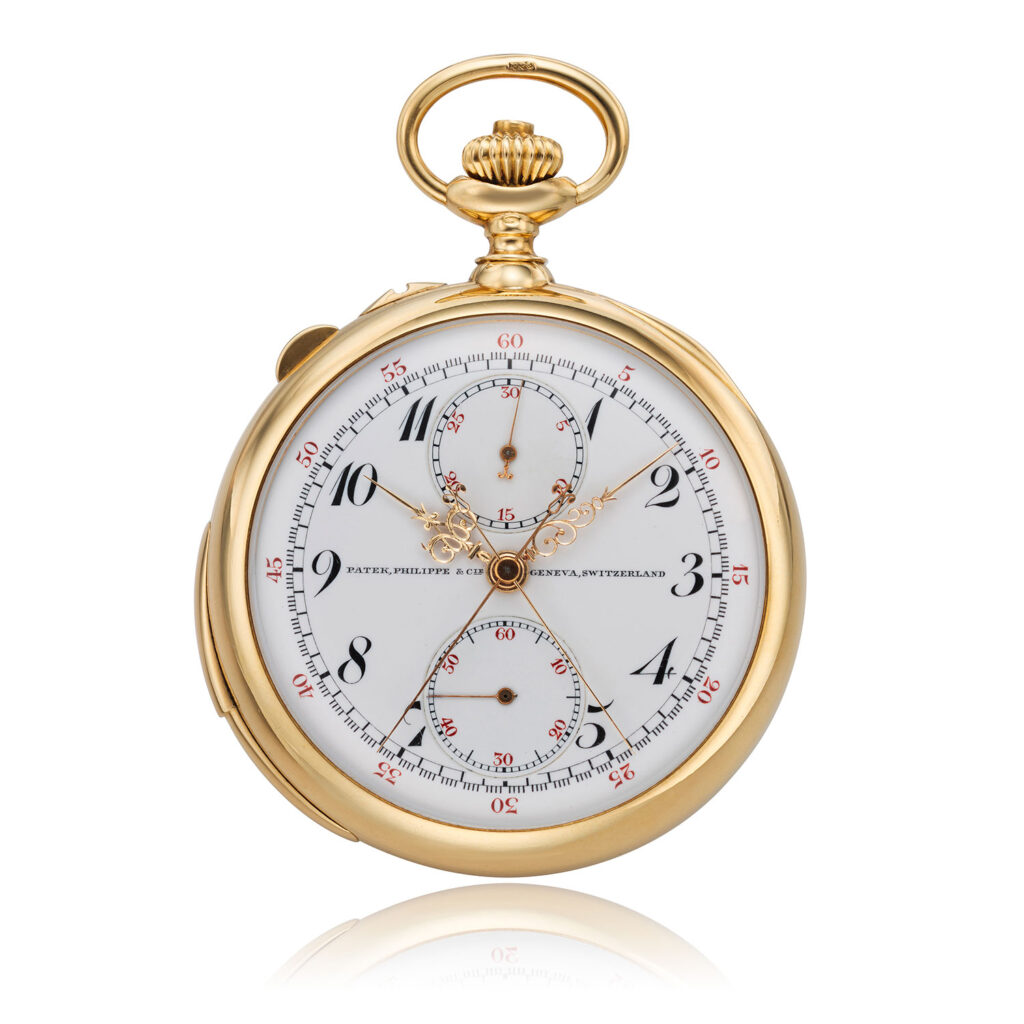 PATEK PHILIPPE MINUTE REPEATING SPLIT SECONDS CHRONOGRAPH POCKET WATCH