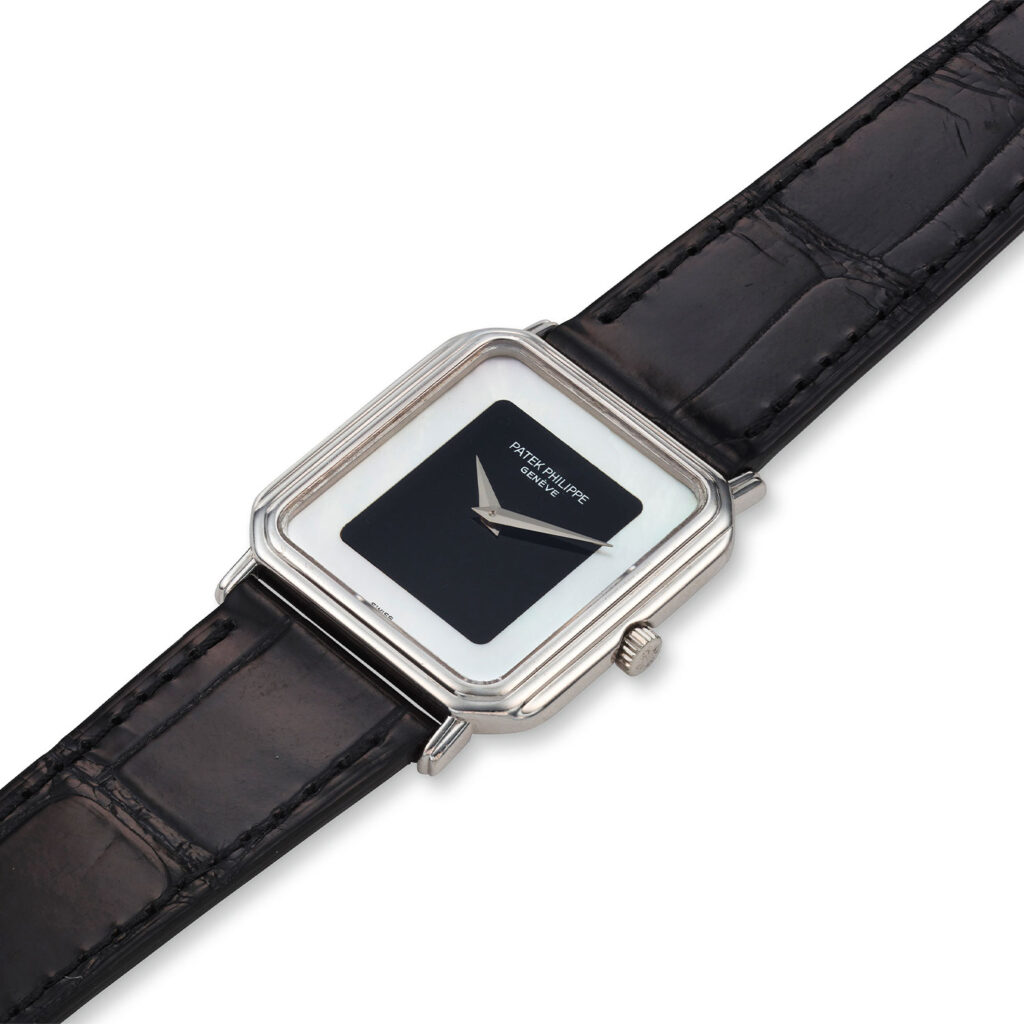 PATEK PHILIPPE WHITE GOLD RECTANGULAR REF. 3859G