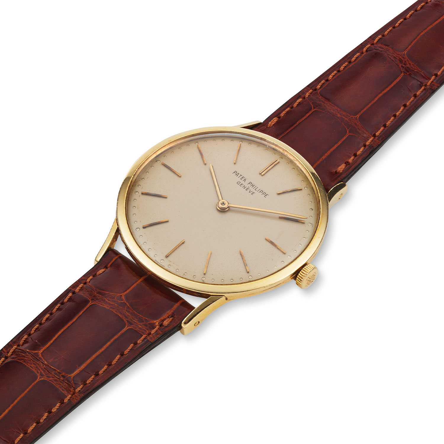 Patek Philippe ノベルティ シルクスカーフ 85x85cm PATEK PHILIPPE YELLOW GOLD TIME ONLY WITH UNUSUAL LUGS, REF