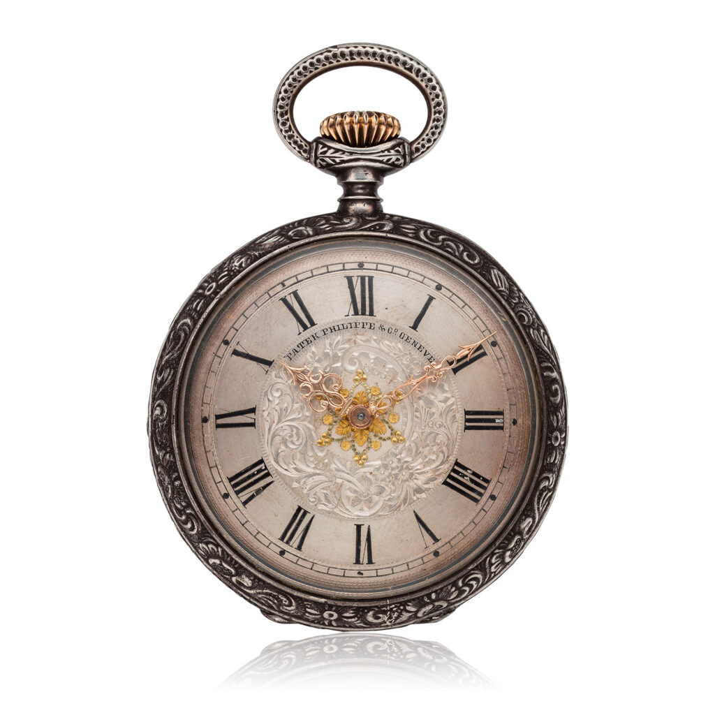 THE POPE LEO XIII: A HISTORICALLY IMPORTANT AND RARE PATEK PHILIPPE SILVER WATCH
