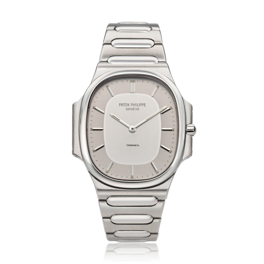 PATEK PHILIPPE ‘NAUTELLIPSE’ BRACELET WATCH WITH SECTOR DIAL REF. 3770/1A