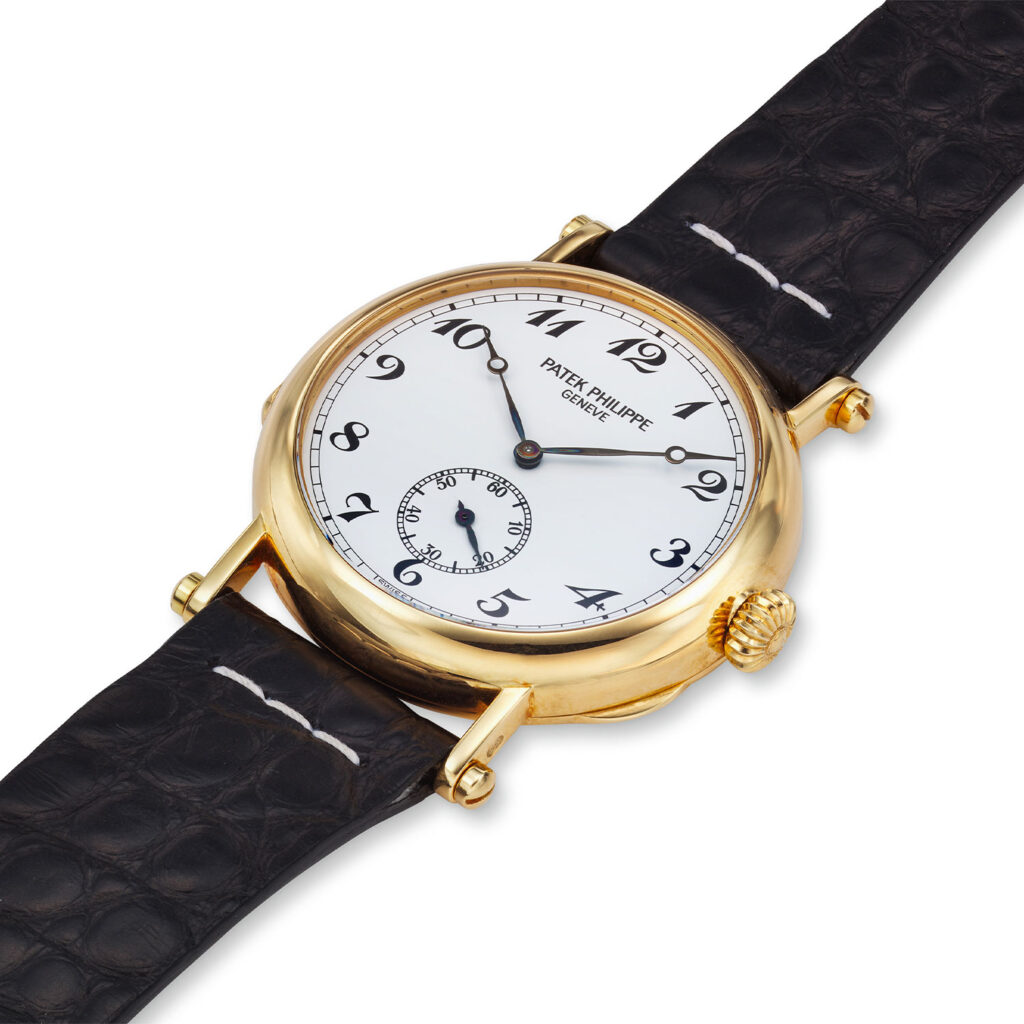 PATEK PHILIPPE YELLOW GOLD OFFICER ANNIVERSARY WATCH